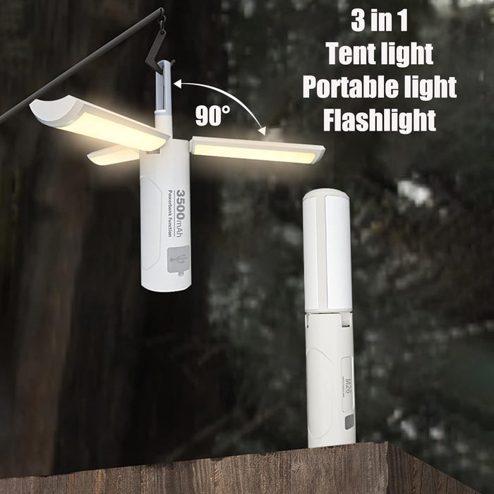LED Foldable Camping Lantern with Power Bank