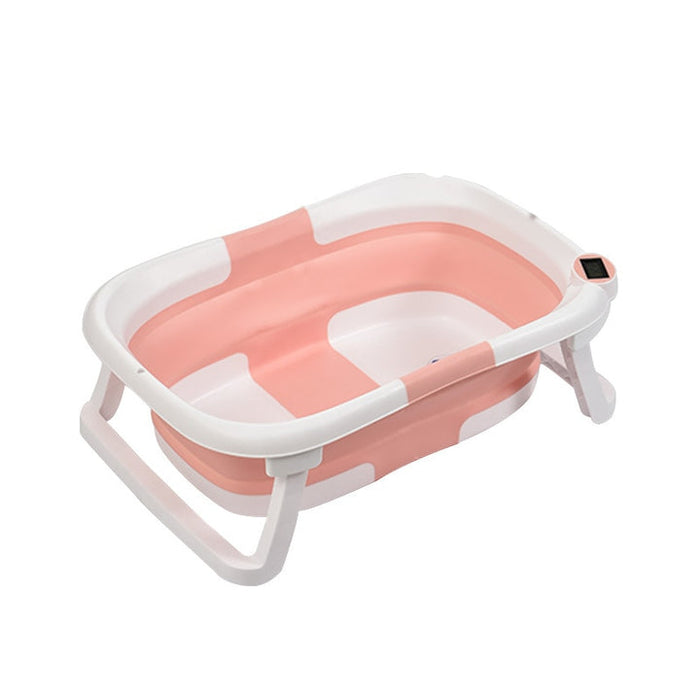 Portable Folding Baby Bath with Temperature Sensing