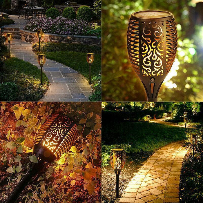 Solar Flickering Flame Garden Lamp